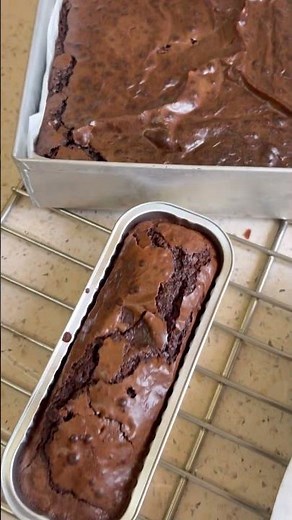 The Perfect Fudgy Brownie Cut 😍 | Gooey Chocolate Heaven 🍫#brownies