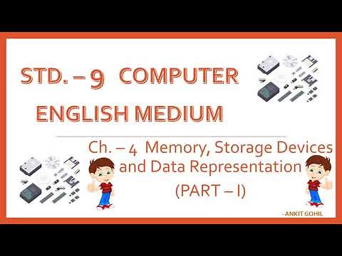 Std. - 9 || Ch. - 4 || Memory, Storage Devices and Date Representation-1 || English Medium || GSEB