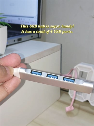 Charge, Connect, and Stay Organized — All in One Compact USB Hub! #usbhub #usbport #tech #usb #desksetup