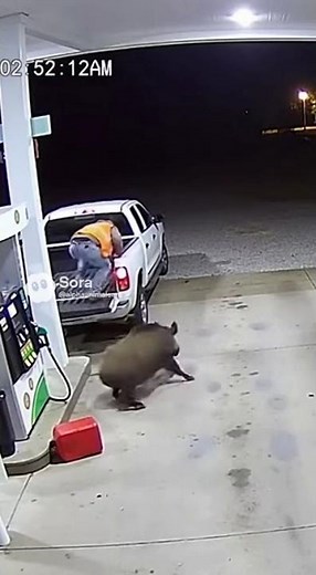 Boar Human Encounter Caught Live! #boar #human #wildlife