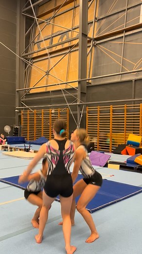 At AcroGYM, practice makes perfect. We’re incredibly proud of our amazing trio’s and all the other Acro Squads who train tirelessly to refine their skills for competitions! #Gymnastics #Acrobatic #AcrobatGymnastics #AcrobatTraining #GymnasticsTraining #GymnasticsSkills #AcrobaticSkills | AcroGYM