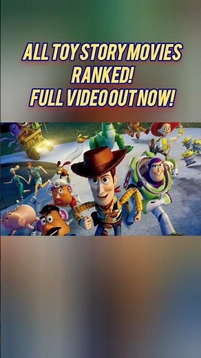 Ranking ALL the Toy Story movies! CHECK OUT THE FULL VIDEO! #toystory #pixar #ranking #animation