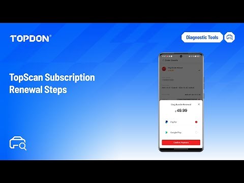TOPDON TopScan Subscription Renewal Steps