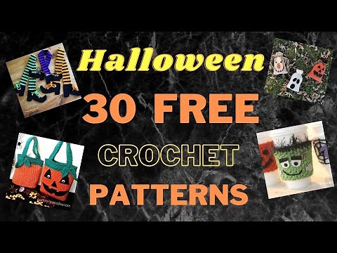 🎃DIY HALLOWEEN CROCHET PATTERNS - 30 of the Best FREE Halloween Patterns for 2020