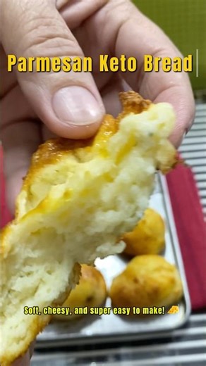 2-Ingredient Cheese Bread 🧀✨ | Low Carb & Easy Recipe