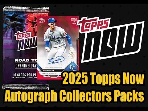 Opening 20x Road To Opening Day - Autograph Collectors Packs - 2025 MLB Topps NOW Baseball