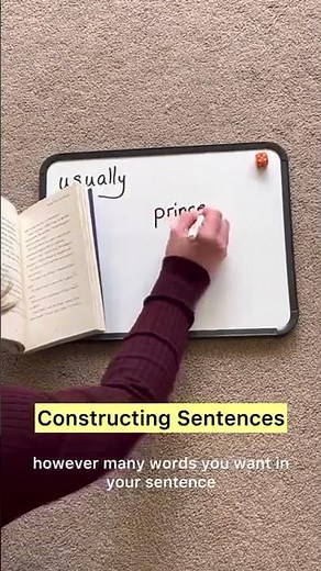 Constructing Sentences! This is a really great activity to encourage children to do some sentence