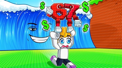 我课金花了一堆R币！在逃离海啸后获得神级脑腐怪物！【Roblox 机械方块】