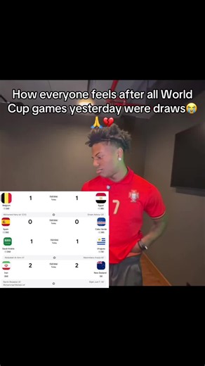 World Cup draws reaction: fans stunned after consecutive ties