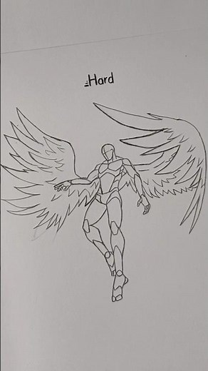 ✨️ How to Draw a Flying Angel Pose - 4 ways ✨️ #tutorial #sketch #angel #howtodraw