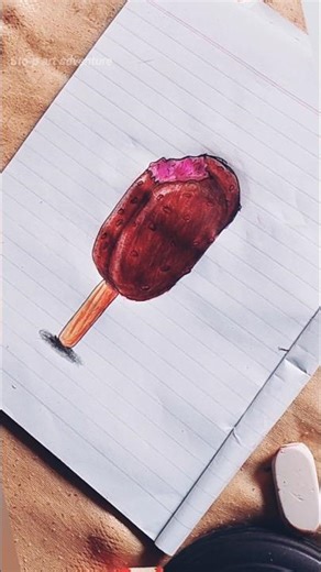How to draw popsicle #art #drawing using cheap pencil colors