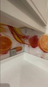 Fresh & Vibrant Kitchen Splashback 🍊 | Modern Kitchen Ideas #shorts
