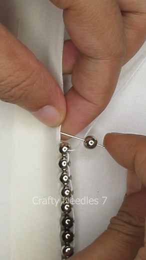 🔥Most viral💚 silver pearl border edge tutorial🔥 #diy #content #useful #everyone #viralreelsfb #learning #reelsviral #reels2024viral #embroidery #satisfying #tutorial #popular #border #cute #fbreels #relax #fypシ゚viral #fyp #support #facebookreels #foryou #shorts #viral #reels #trending #foryoupage #viralreels #viralvideo #reelsfb #reelsvideo | Crafty Needles 7