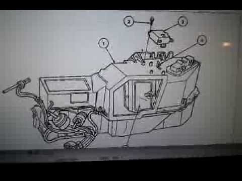 1995 Lincoln Towncar Blend Door Actuator Replacement Instructions & Diagram