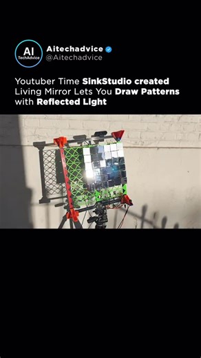 AI I Business I Tech | This isn’t a screen. It doesn’t emit light. And yet… it displays images. The Living Mirror is built from a modular grid of tiny,... | Instagram