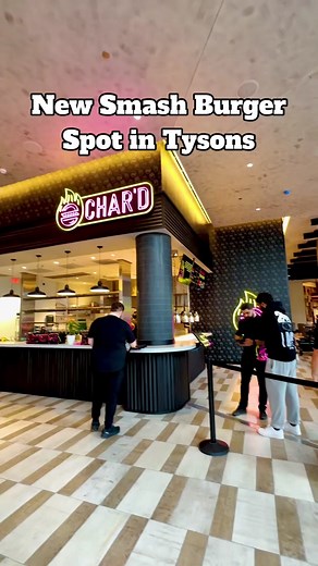Tysons Galleria just got tastier with the arrival of @Char’dEats — serving up mouthwatering organic, grass-fed, halal smash burgers since April 2023! 🥩🍔 Choose from 3 smash burgers - OG CHAR’D, HOT CHAR’D, and SIMPLE CHAR’D, available as single or double patties, and don’t forget the sides—fries, grilled cheese, and sodas! 🍟🥤 📍 2001 International Dr, McLean, VA 22102 #dcspot #tysons #tysonsgalleria #smashburgers #dcfoodie #dmveats #dmvfoodie