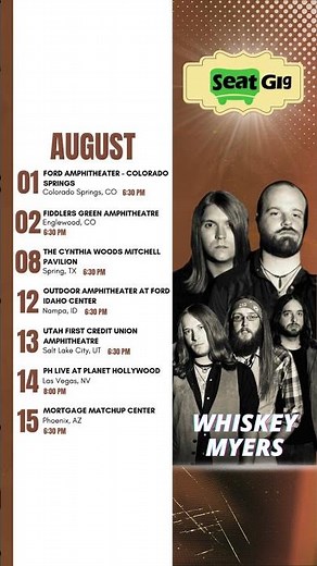 Whiskey Myers – Tour 2026 🎸🔥