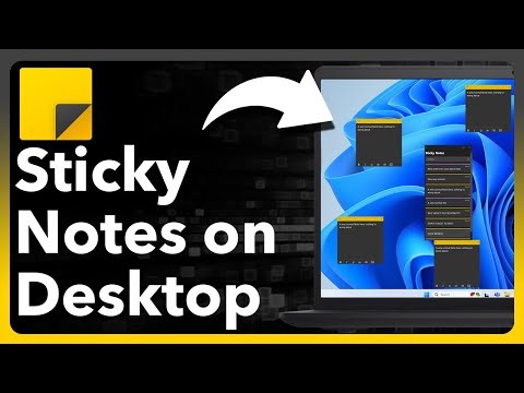How To Put Sticky Notes On Windows Desktop