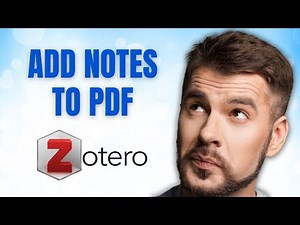 How to Add NOTES to Your PDF Documents in SECONDS with Zotero!