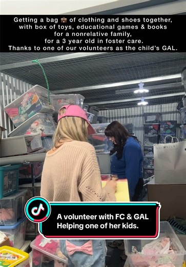 Helping one of our volunteers who is also a guardian ad litem as she shops for her “GAL” little 3 year old girl, who is with a non-relative caregiver in foster care. #shop #gal #fostercare #fostercloset #fyp