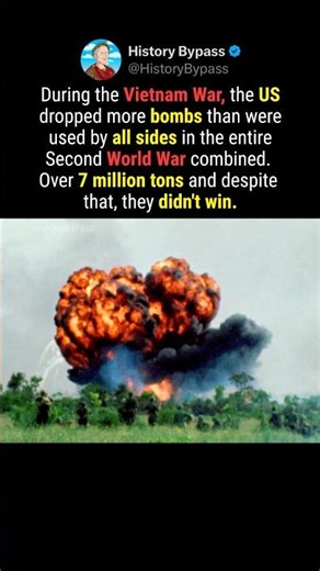 The US Dropped Triple the Bombs of All WW2 and Still Lost #shorts
