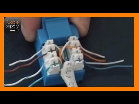 How to Cable a Computer Jack, RJ45, Cat.5E, Cat6, Cat6A, cat7, Cat8