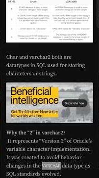 Char and Varchar2 difference in Sql