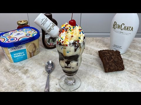 Boozy Rum Chata Chocolate Sundae