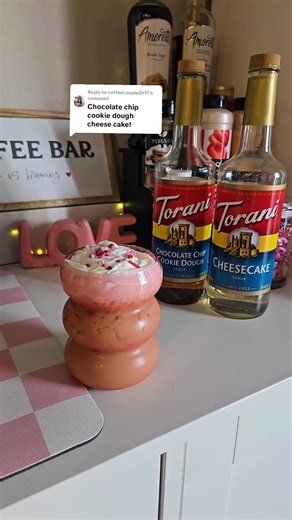 Replying to @coffeecouple2017 Chocolate Chip Cookie Dough Cheesacake Latte made using the Ninja Luxe Cafe ✨️ 🍪 Honestly I wish I had done Cheesecake cold foam because it would have been perfect! Latte Recipe: 1 tbsp Chocolate Chip Cookie Dough Syrup @Torani 1 tbsp Cheesecake Syrup Double shot of espresso, Supernova Beans @Superlost Coffee Ninja Luxe Cafe in Midnight Black @Ninja Kitchen Milk Of choice White Chocolate Cold Foam @ALDI USA Sprinkles Cup is from a few years ago (Target) #athomebari