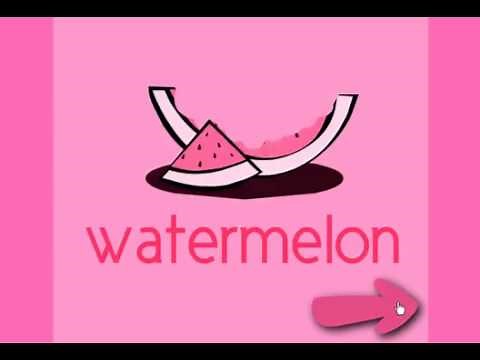 Pink flashcards - animals and objects that are pink