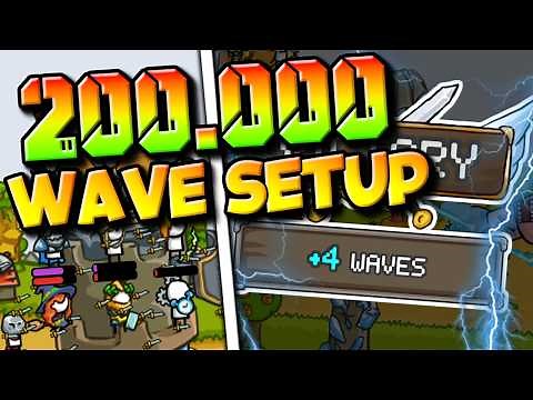 Grow Castle Lightning & Town Archer Build | 200k Waves Progression