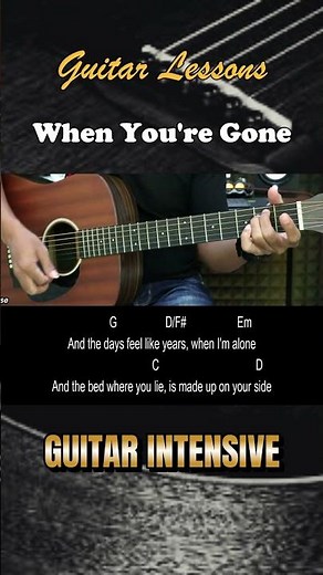 When You're Gone - Avril Lavigne | EASY Guitar Lessons for Beginners - Chord & Strumming Pattern