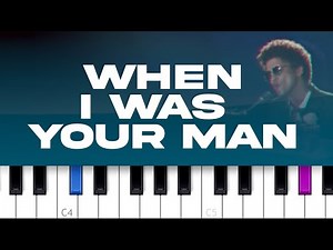 Bruno Mars - When I Was Your Man (piano tutorial)