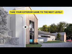 3ds max and Corona Exterior Rendering Tutorials for Beginners — BARNHOUSE
