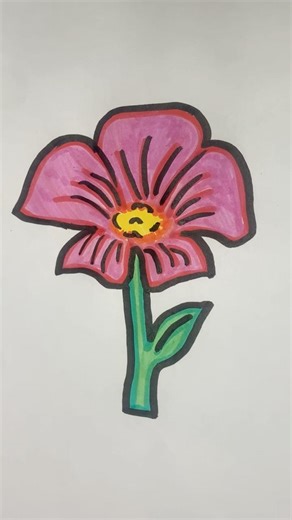 Watch Me Turn a Simple Sketch Into a Beautiful Flower 🌺