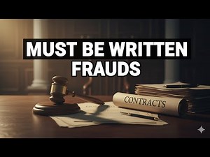 The Statute of Frauds: Contracts That MUST Be Written Down
