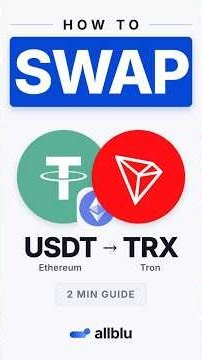 How to Swap USDT (Ethereum) to TRX (Tron)