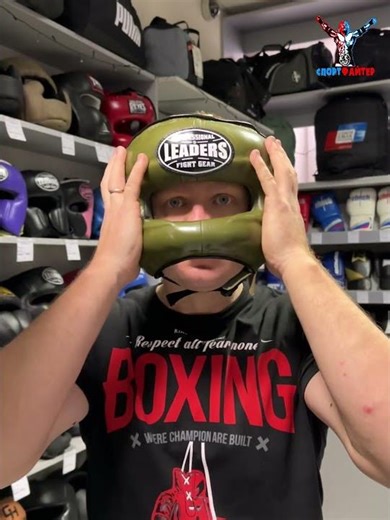 Шлем боксерский LEADERS LS Fancy с бампером OLV CR