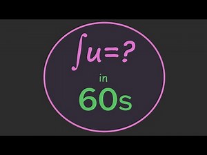 Integration by Substitution in 60 Seconds