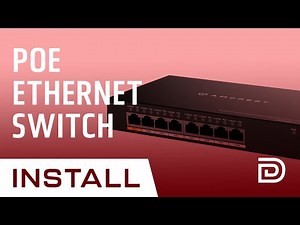 POE Switch Setup & POE Switch Installation // Amcrest Gigabit Uplink 9-Port Poe+ Ethernet Switch