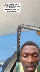 Who says bending iron is hard? 😌 With this machine, it’s quick, neat, and easy. | comedian Emmatex001