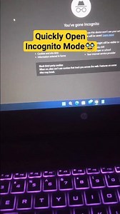 Quickly Open Incognito🥸 in PC