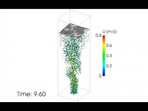 Bubbly flow within a water domain