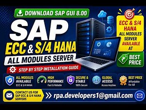 SAP GUI Installation Guide | SAP S4 HANA Server Access | Download SAP GUI For Free | SAP ECC Server
