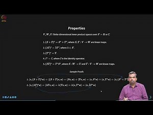 Properties of Adjoint of a Linear Map