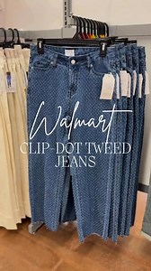 Elevate your denim game with these fabulous tweed jeans from Walmart! 😍 These jeans are all about the details – with a straight-leg fit, a chic clip-dot design, and a trendy raw-edge hem that adds just the right amount of edge to your look. Whether you're dressing them up for a night out or keeping it casual, they bring a fresh twist to your classic blue jean! Shop the look on my blog here: https://walmartfinds.com/finds/time-and-tru-tweed-jean #walmartfinds #walmartfashion #walmart #walmartcre