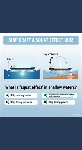 Maritime Navigation Safety: Ship Draft & Squat Effect ⚓ #shipsmith #automobile #marineservices