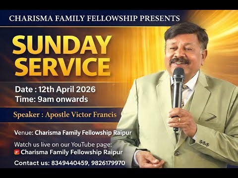 🔴 LIVE |SUNDAY SERVICE | APOSTLE VICTOR FRANCIS |12 APRIL 2026