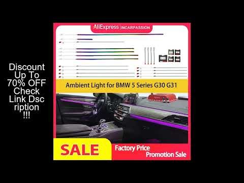 11 Colors OEM Design Ambient Light for BMW 5 Series G30 G31, G30 Interior Lighting Upgrade?Car Ambie