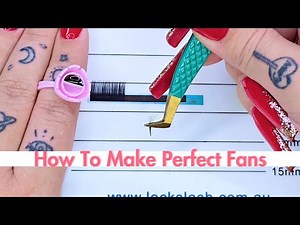 HOW TO make the perfect HANDMADE fan LASHES every time | Locks Lash
